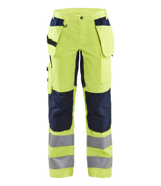 Blaklader Blaklader 7163 Dames Werkbroek Stretch Geel/Marineblauw