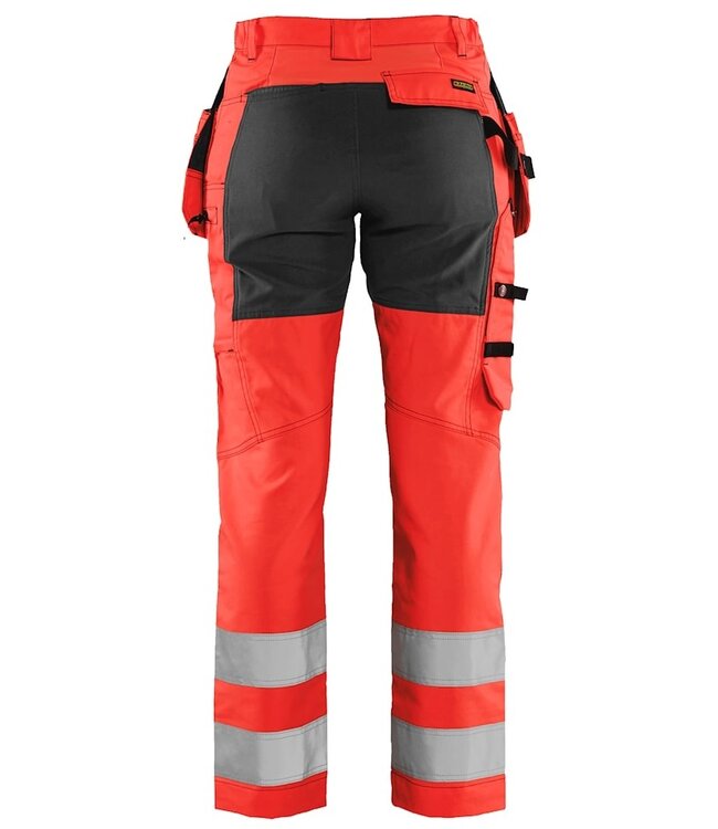Blaklader 7163 Dames Werkbroek Stretch Rood/Zwart