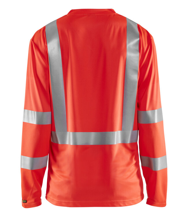 Blaklader 3383 Reflecterende UV T-Shirt Lange Mouw Rood