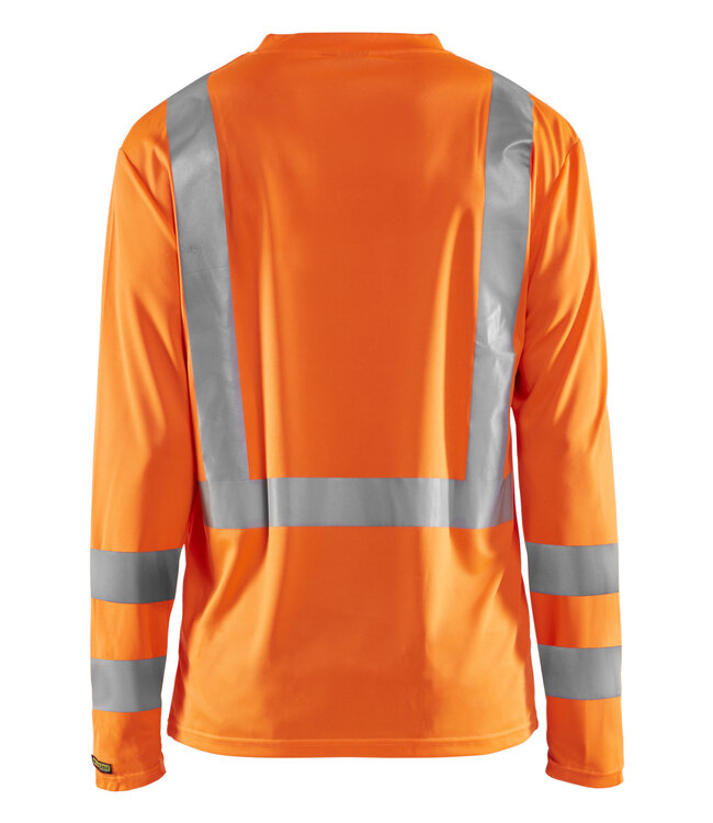 Blaklader 3383 Reflecterende UV T-Shirt Lange Mouw Oranje