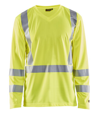 Blaklader Blaklader 3383 Reflecterende UV T-Shirt Lange Mouw Geel