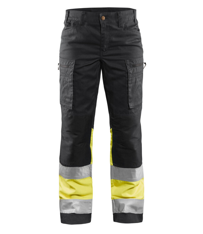 Blaklader 7161 Dames Werkbroek Stretch Zwart/Geel