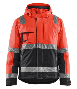 Blaklader Blaklader 4870 Reflecterende Winter Werkjas Klasse 3 Rood/Zwart