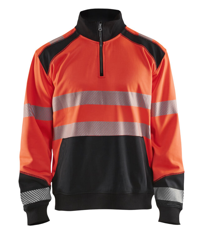 Blaklader 3556 Reflecterende Werksweater Rood/Zwart