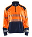 Blaklader 3556 Reflecterende Werksweater Oranje/Marineblauw