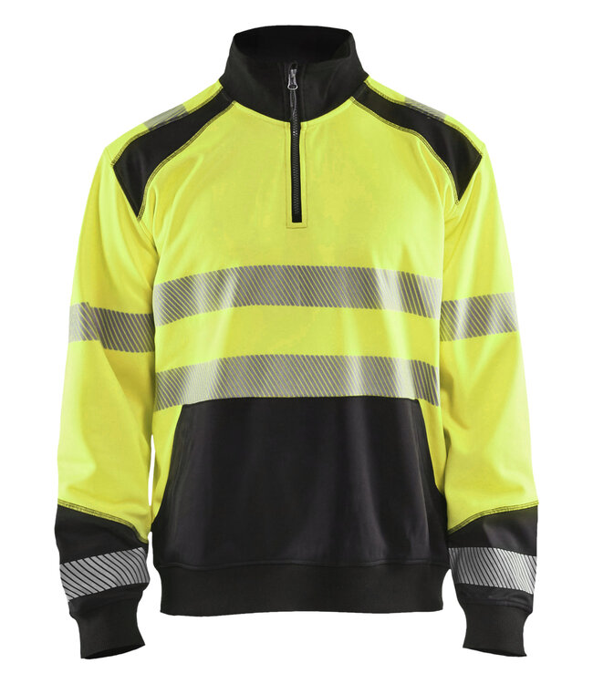 Blaklader 3556 Reflecterende Werksweater Geel/Zwart