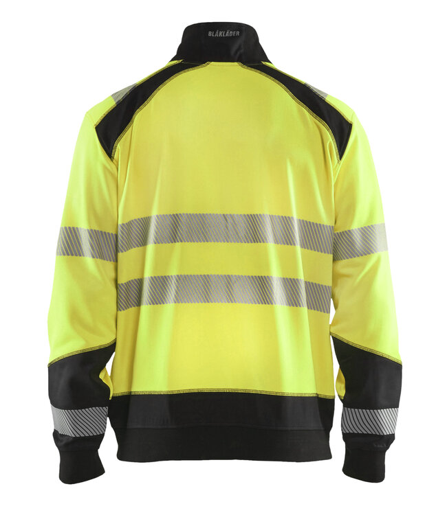 Blaklader 3556 Reflecterende Werksweater Geel/Zwart