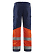 Blaklader 1551 Reflecterende Werkbroek Stretch Marineblauw/Oranje