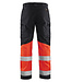 Blaklader 1551 Reflecterende Werkbroek Stretch Zwart/Rood