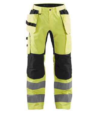 Blaklader Blaklader 1552 Reflecterende Werkbroek Stretch Geel/Zwart