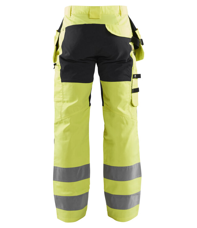Blaklader 1552 Reflecterende Werkbroek Stretch Geel/Zwart