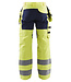 Blaklader 1552 Reflecterende Werkbroek Stretch Geel/Marineblauw