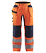 Blaklader 1552 Reflecterende Werkbroek Stretch Oranje/Marineblauw