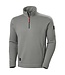 Helly Hansen Knit Fleece Werktrui met Korte Rits Grijs