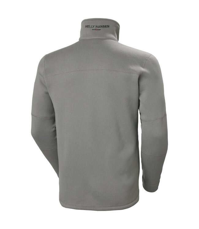 Helly Hansen Knit Fleece Werktrui met Korte Rits Grijs