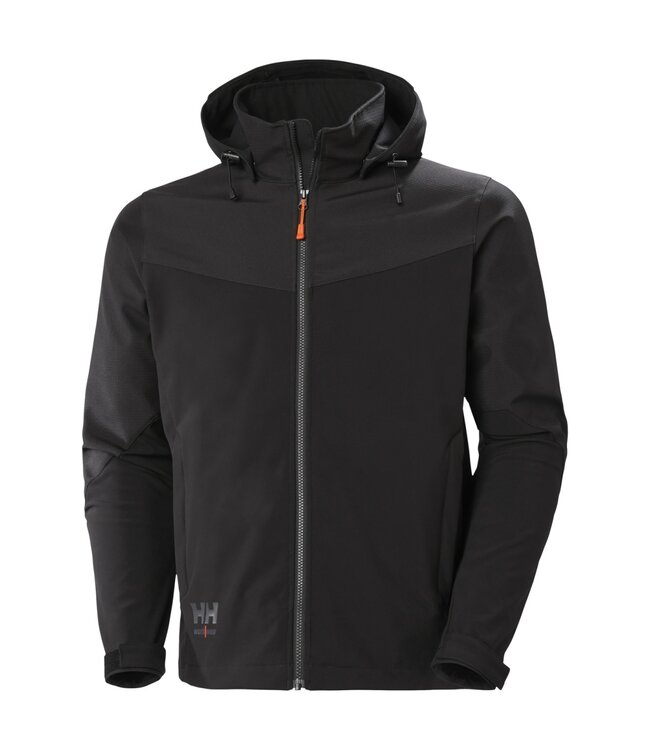 Helly Hansen Oxford Softshell Werkjas met Capuchon Zwart