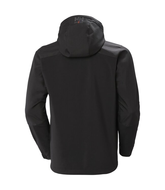 Helly Hansen Oxford Softshell Werkjas met Capuchon Zwart