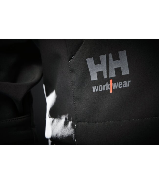 Helly Hansen Oxford Softshell Werkjas met Capuchon Zwart