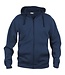 Clique Basic Hoody Full Zip Donkerblauw