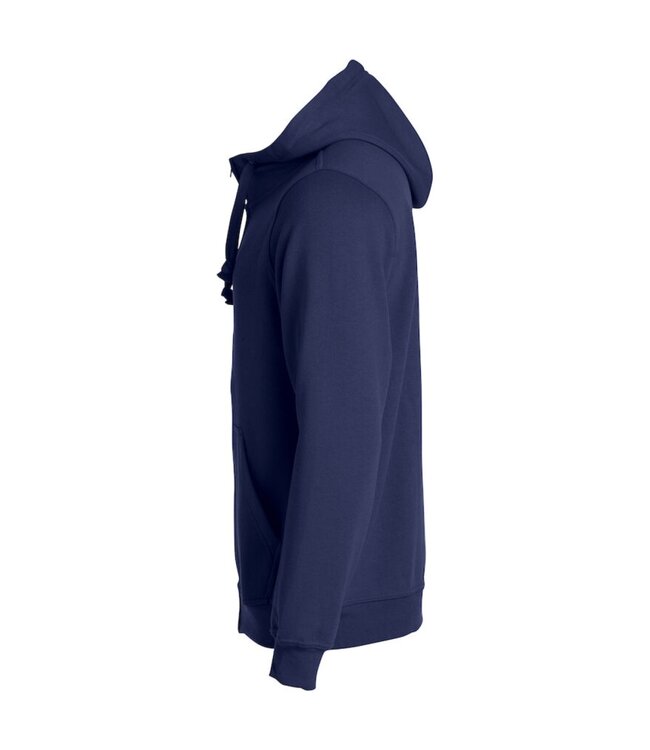 Clique Basic Hoody Full Zip Donkerblauw