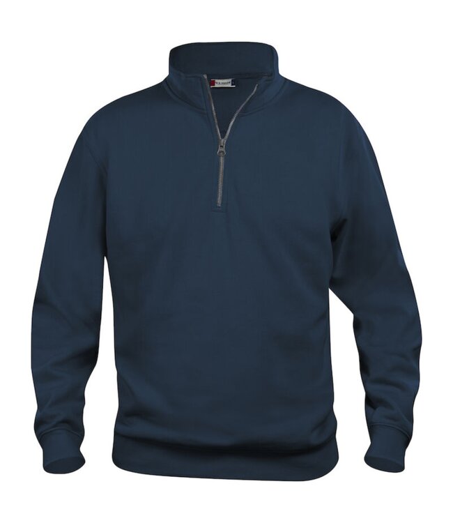 Clique Basic Half Zip Donkerblauw