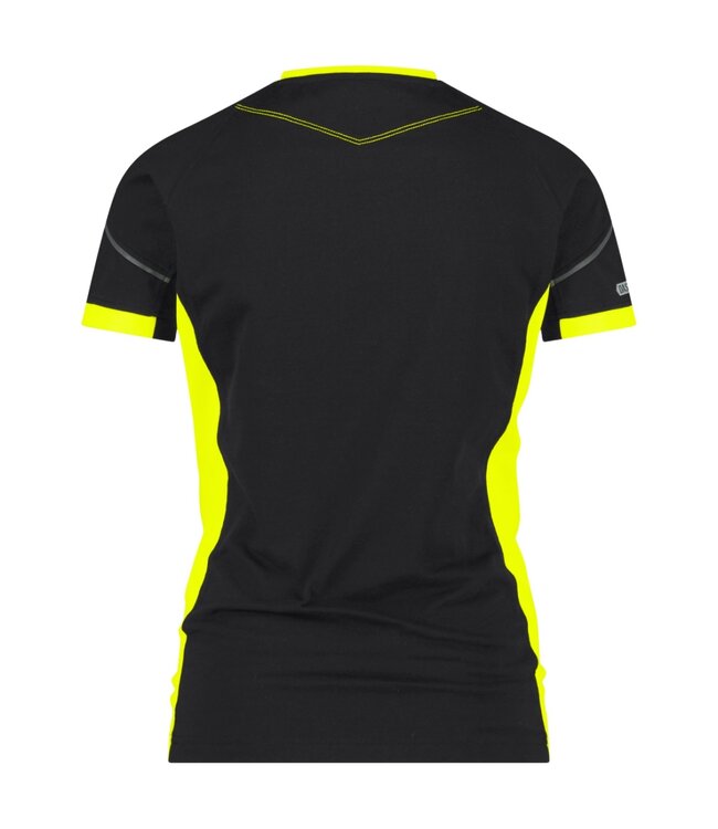 DASSY Tampico Dames T-Shirt Zwart/Geel
