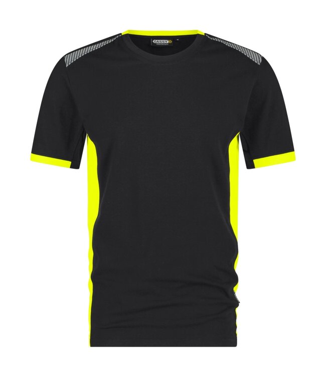 DASSY Tampico T-Shirt Zwart/Geel