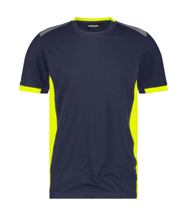 DASSY Tampico T-Shirt Donkerblauw/Geel
