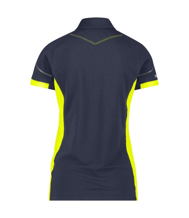 DASSY Veracruz Dames Werkpolo Donkerblauw/Geel