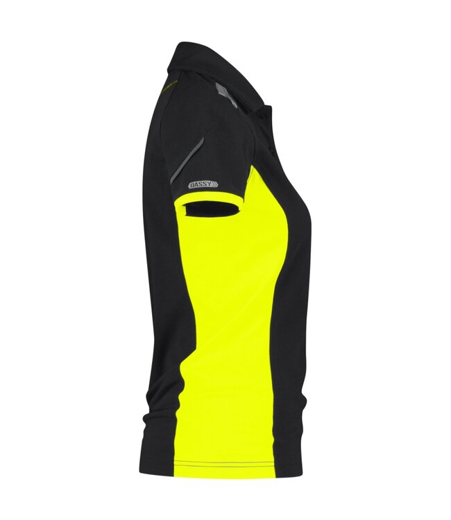 DASSY Veracruz Dames Werkpolo Donkerblauw/Geel