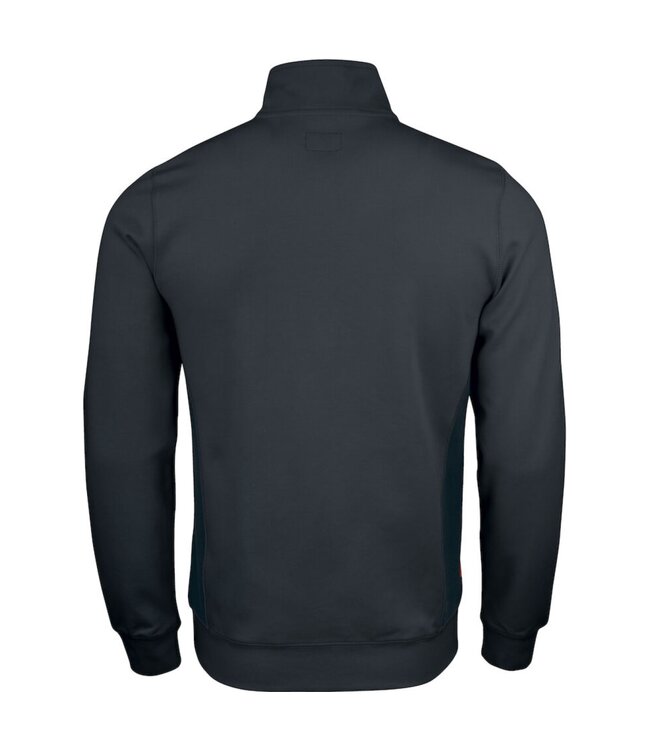 Jobman 5401 Werktrui met Korte Rits Zwart/Zwart