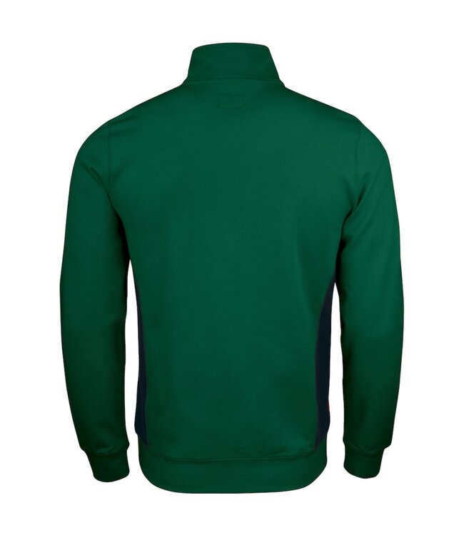 Jobman 5401 Werktrui met Korte Rits Groen/Zwart