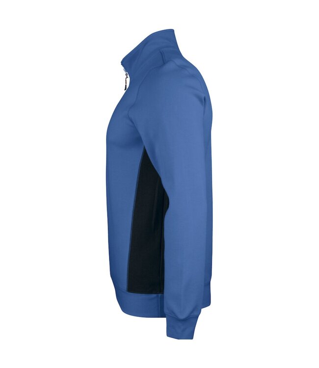 Jobman 5401 Werktrui met Korte Rits Blauw/Zwart