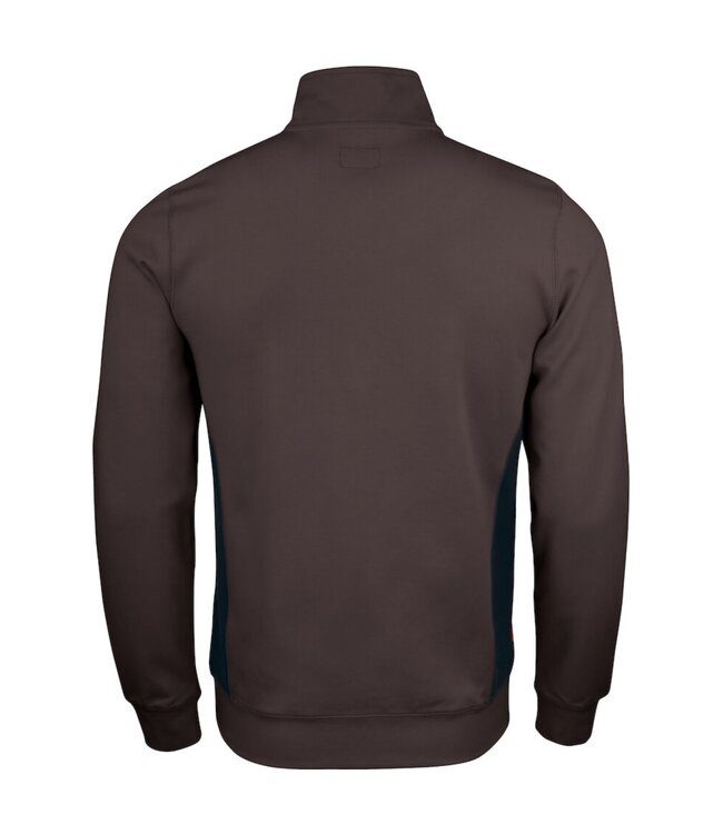 Jobman 5401 Werktrui met Korte Rits Bruin/Zwart