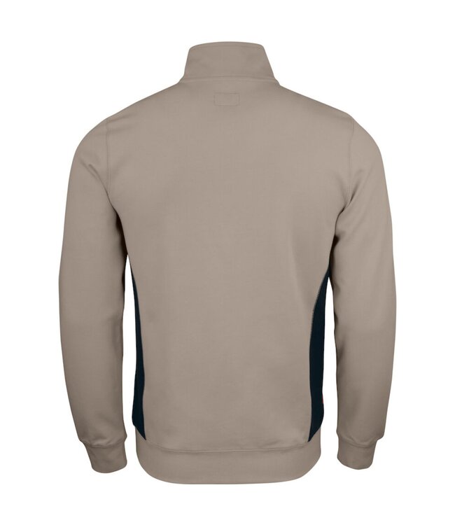 Jobman 5401 Werktrui met Korte Rits Khaki/Zwart