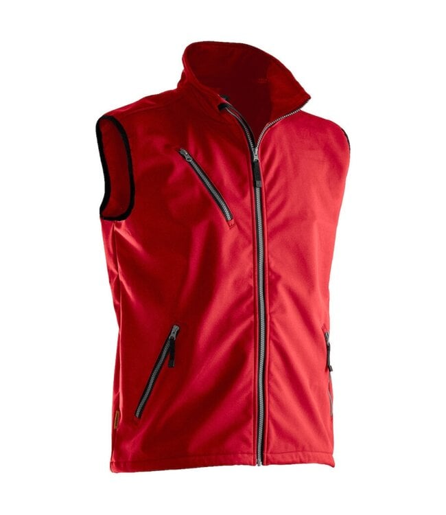 Jobman 7502 Softshell Bodywarmer Rood