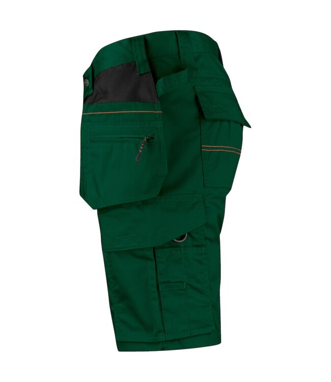 Jobman 2722 Korte Werkbroek Groen/Zwart