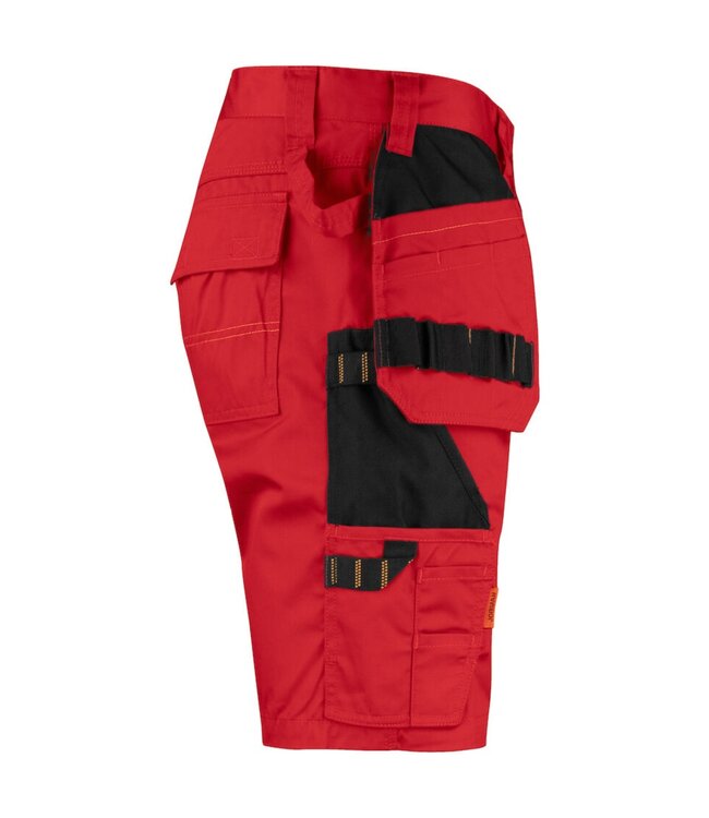 Jobman 2722 Korte Werkbroek Rood/Zwart