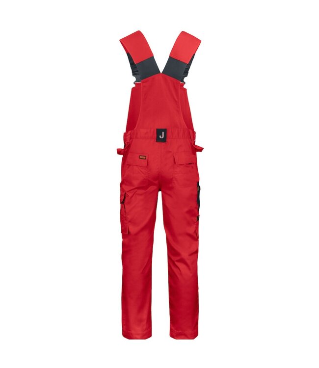 Jobman 3730 Bib N' Brace Rood/Zwart
