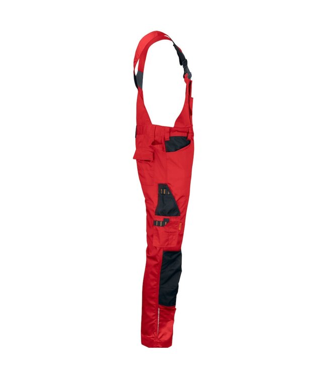 Jobman 3730 Bib N' Brace Rood/Zwart
