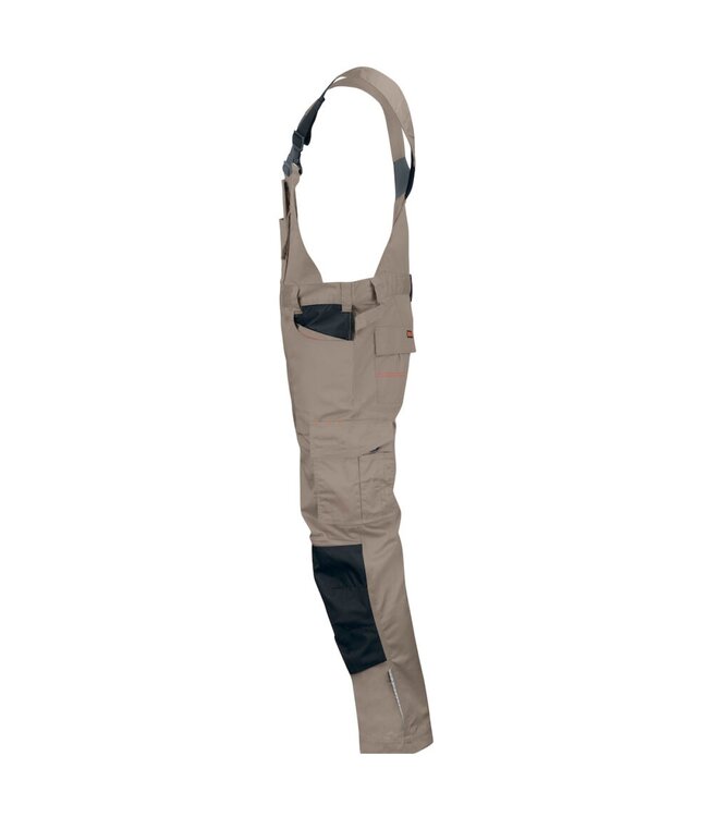 Jobman 3730 Bib N' Brace Khaki/Zwart