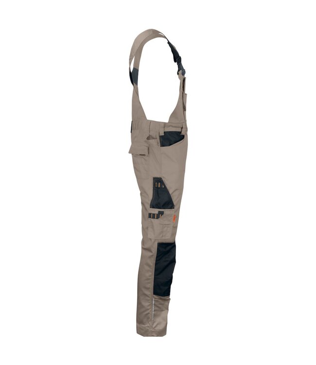 Jobman 3730 Bib N' Brace Khaki/Zwart