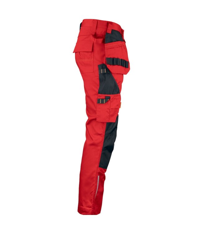 Jobman 2322 Werkbroek Rood/Zwart