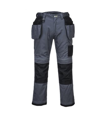 Portwest Portwest PW3 Werkbroek met Holsterzakken Grijs/Zwart