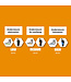 Neskrid 4Allbrands Stabilizer Medium Zwart/Oranje