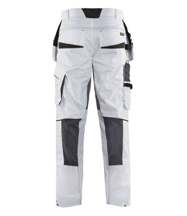 Blaklader 1096 Schilders Werkbroek met Stretch Wit/Donkergrijs