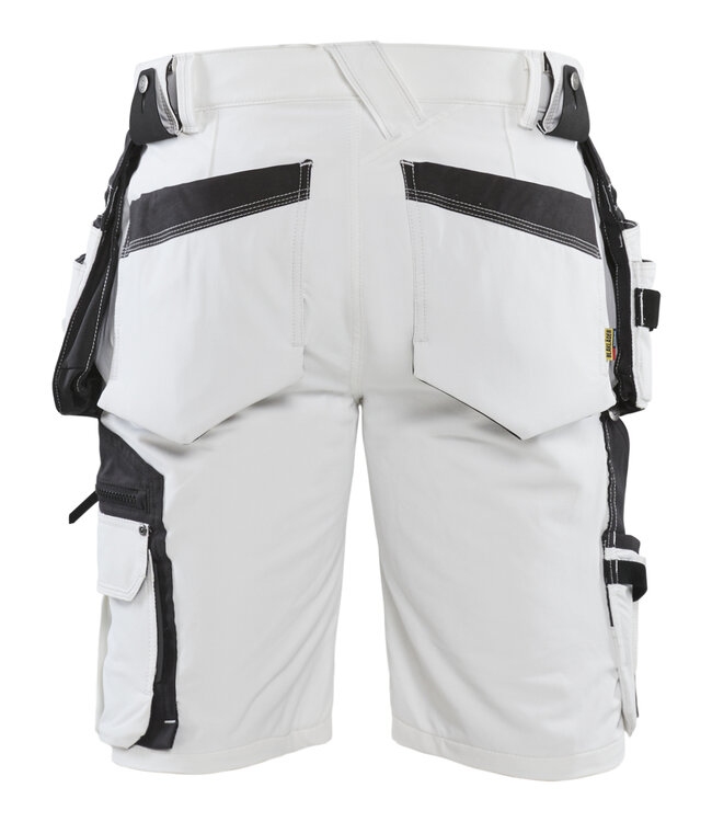 Blaklader 1088 Schilders Korte Werkbroek 4-weg Stretch Wit/Donkergrijs