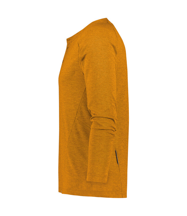 DASSY Serengeti Henley T-shirt Lange Mouw Geel