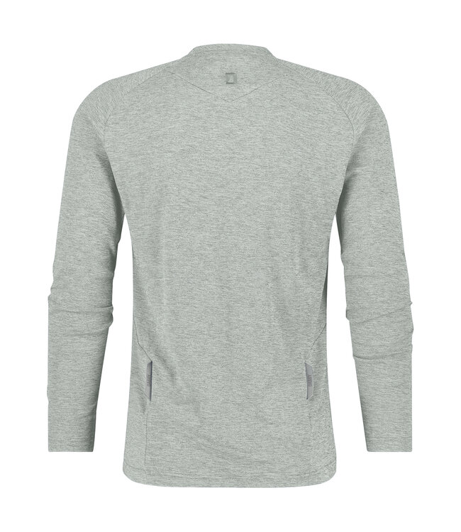 DASSY Serengeti Henley T-shirt Lange Mouw Lichtgrijs