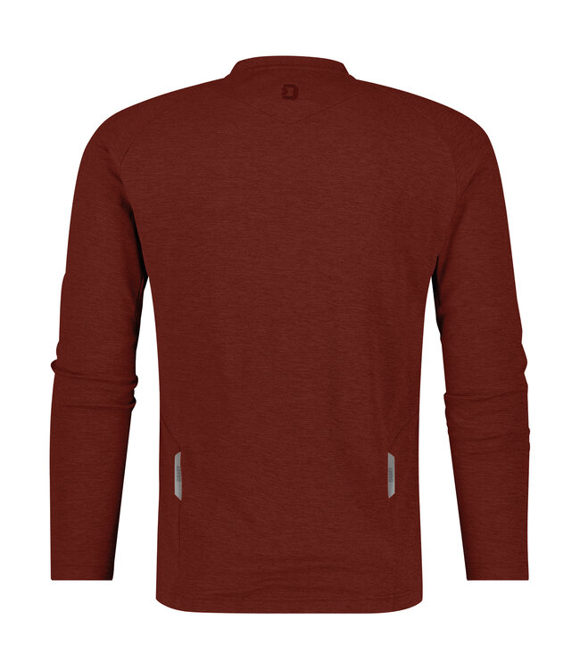 DASSY Serengeti Henley T-shirt Lange Mouw Rood